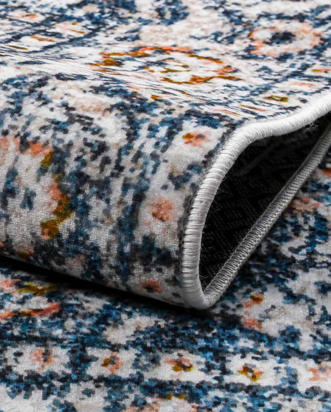 Jasmine classic colorful floral soft and shinny carpet
