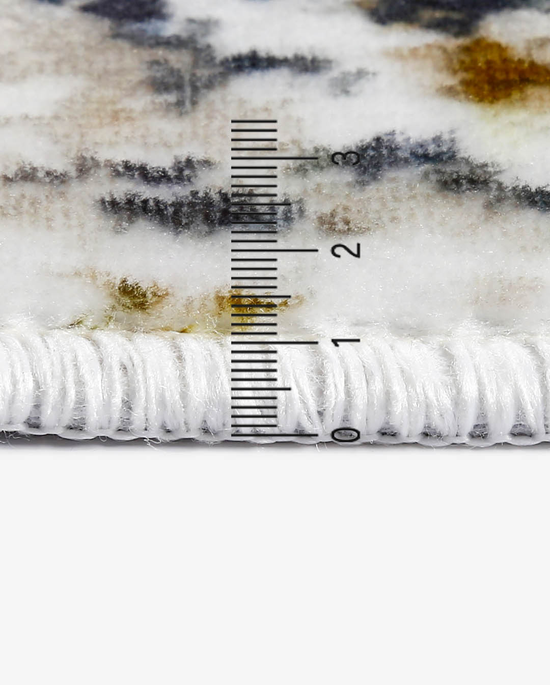 Weicher und glänzender Teppich Queen Vintage Beige mit Blumenmuster