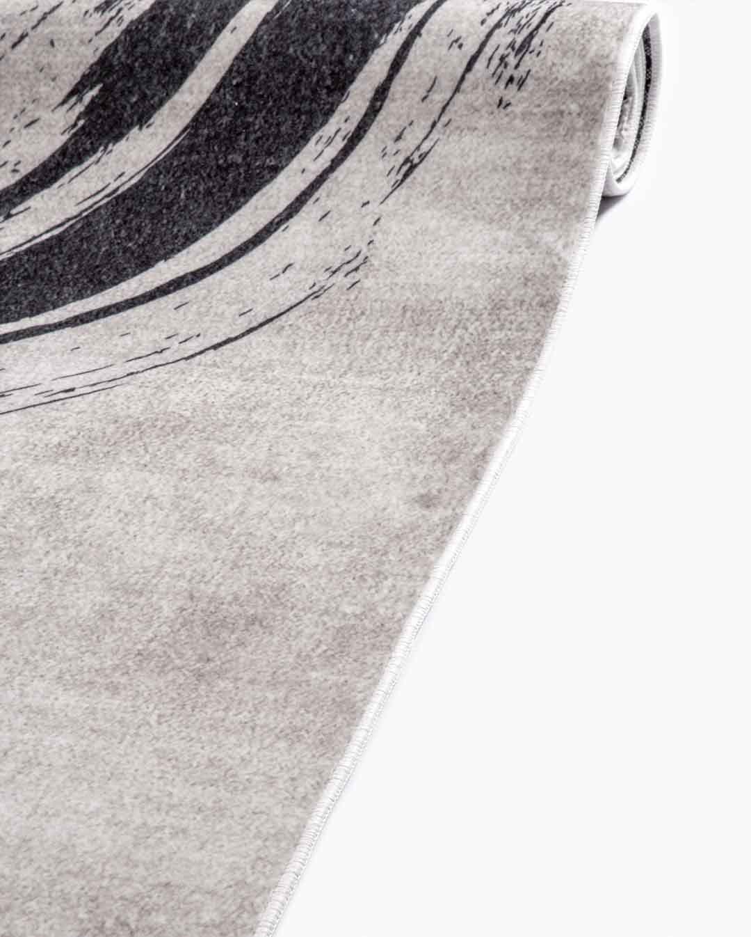 Funky moderner beige weicher Teppich mit Kreismuster