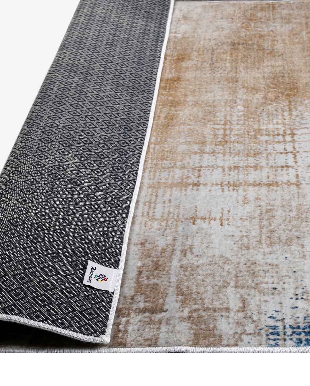 Rana fantastischer blauer und beiger moderner weicher Teppich