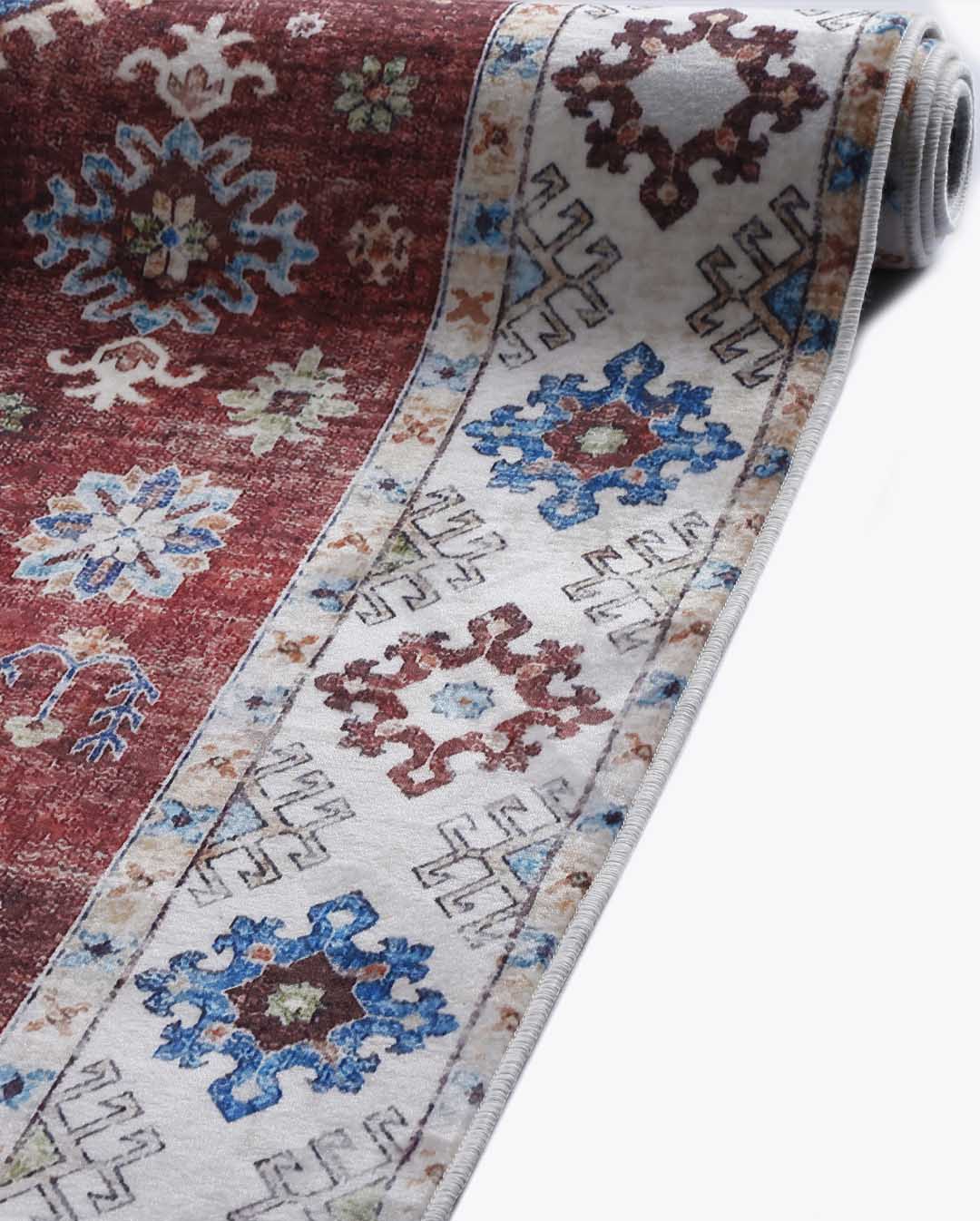 Nada Vintage roter weicher Perserteppich