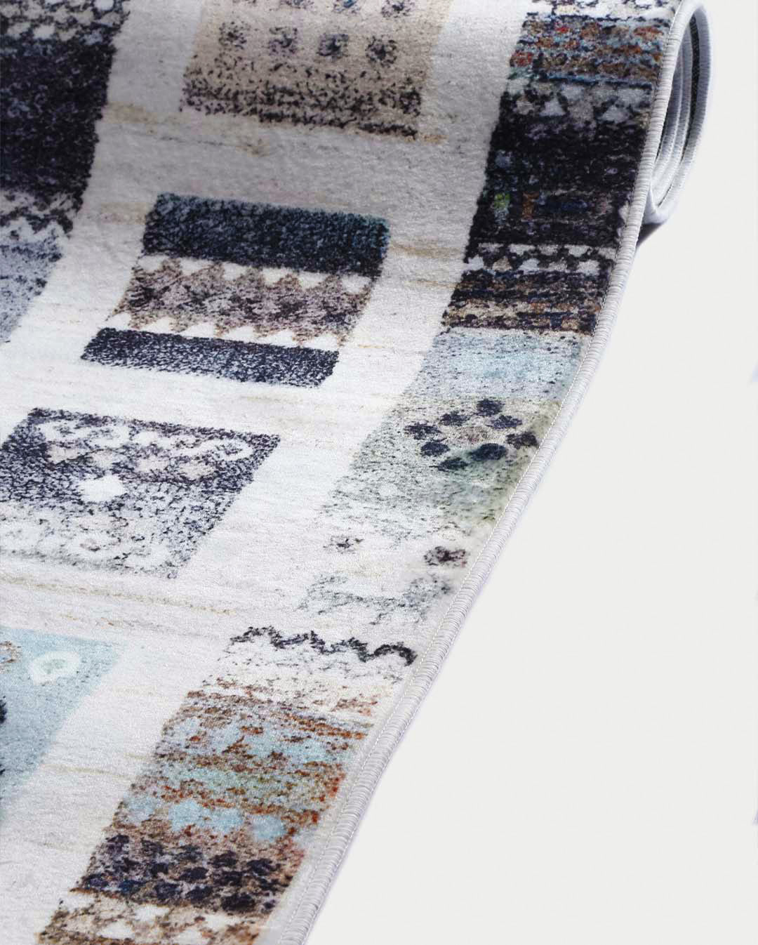 Sandra geometric modern colorful soft carpet