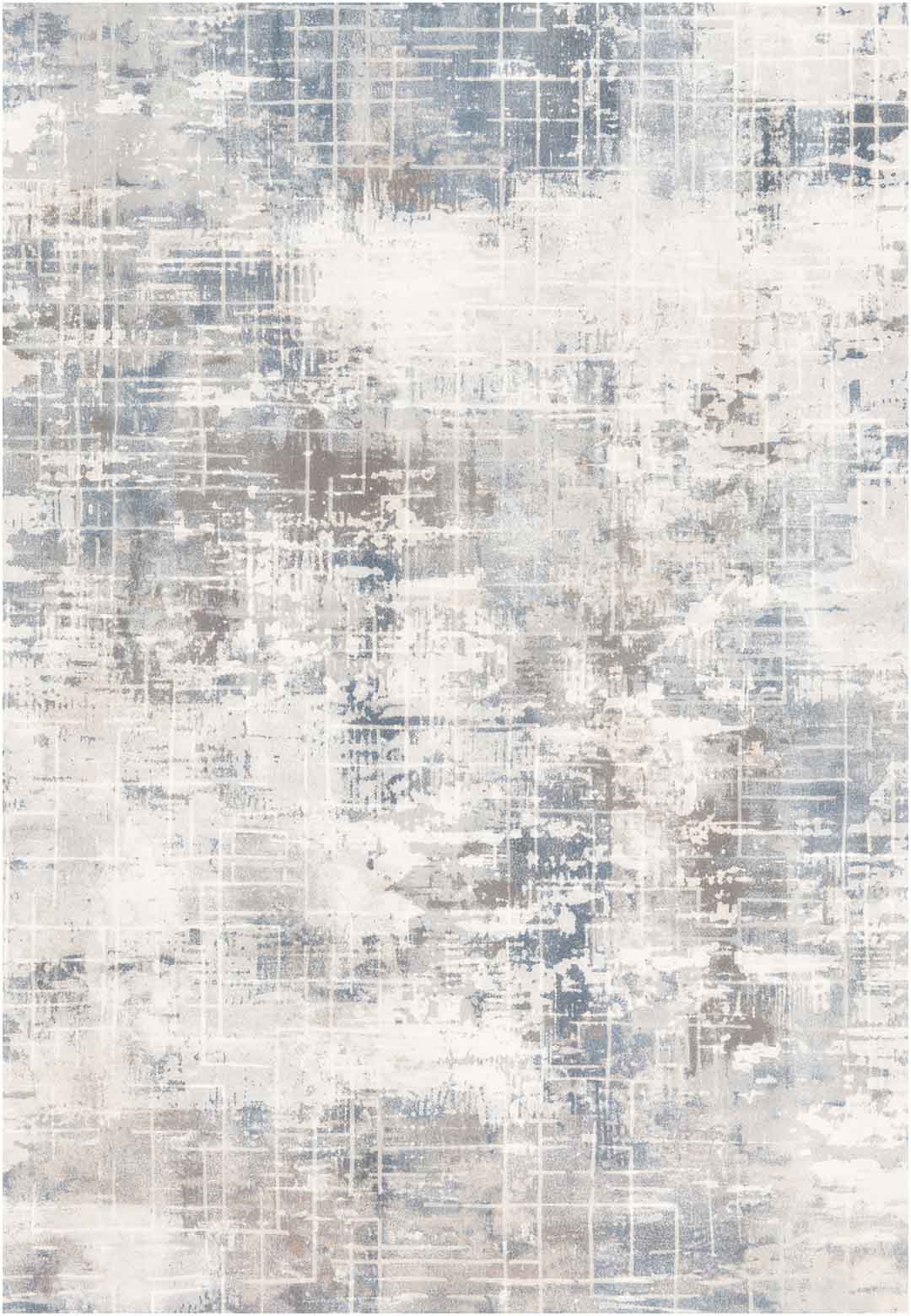 Kék Szürke Modern Szőnyeg