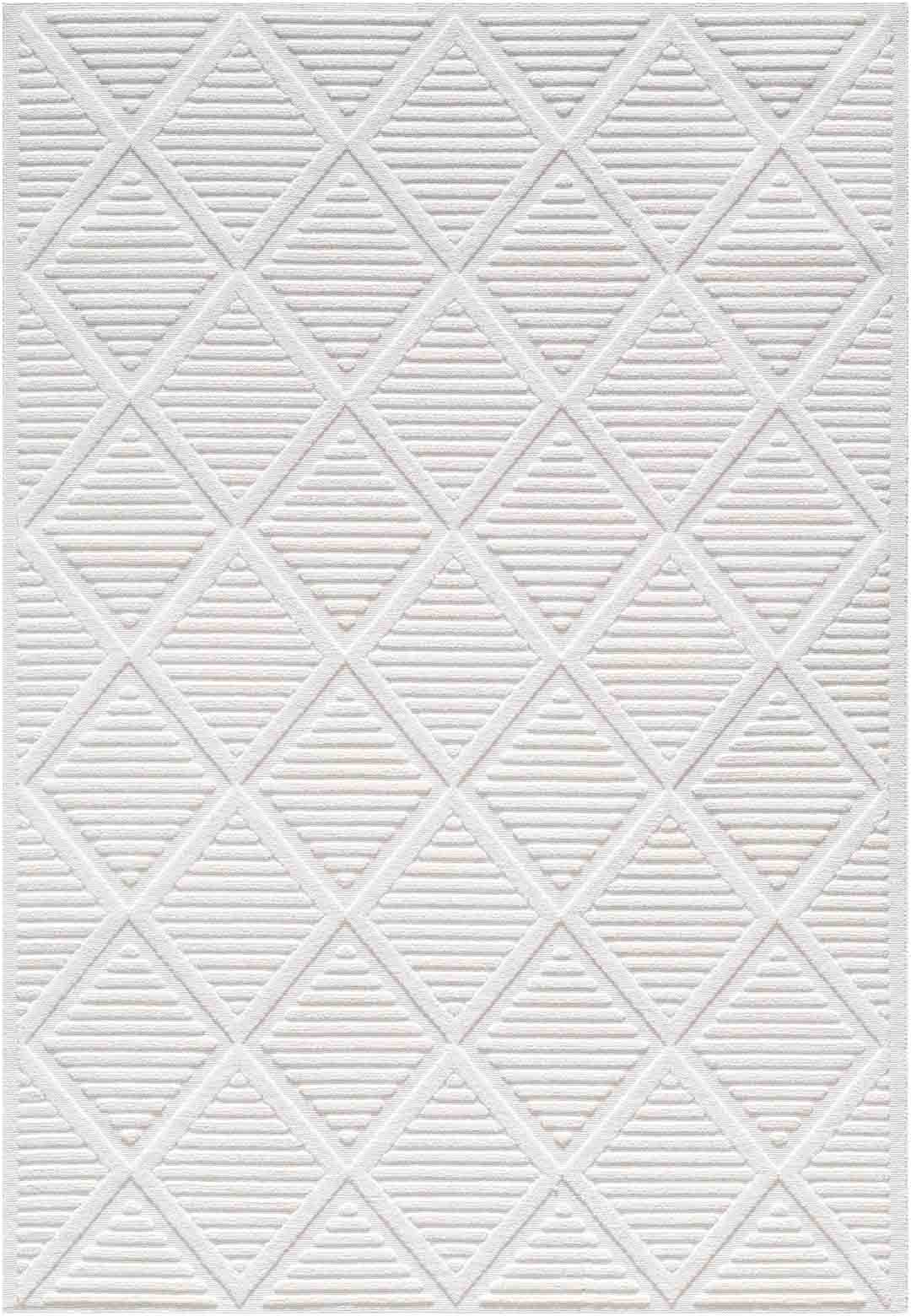 Yara schlichter, moderner, weicher und glänzender Teppich in Beige