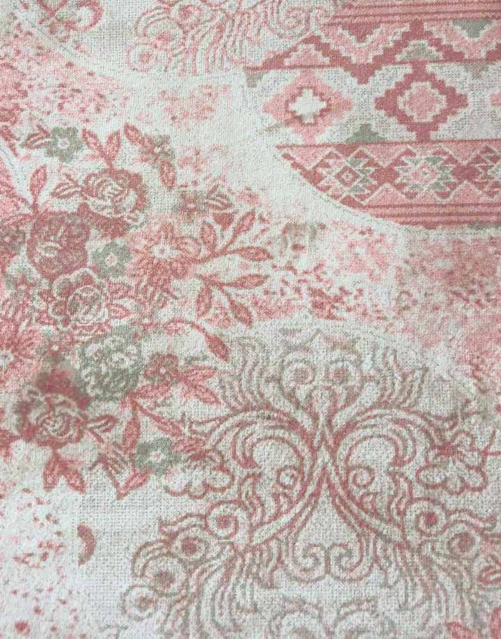 Rosa Teppich mit Ornamenten und Kreisen – Verspieltes Design für Wohnzimmer & Kinderzimmer