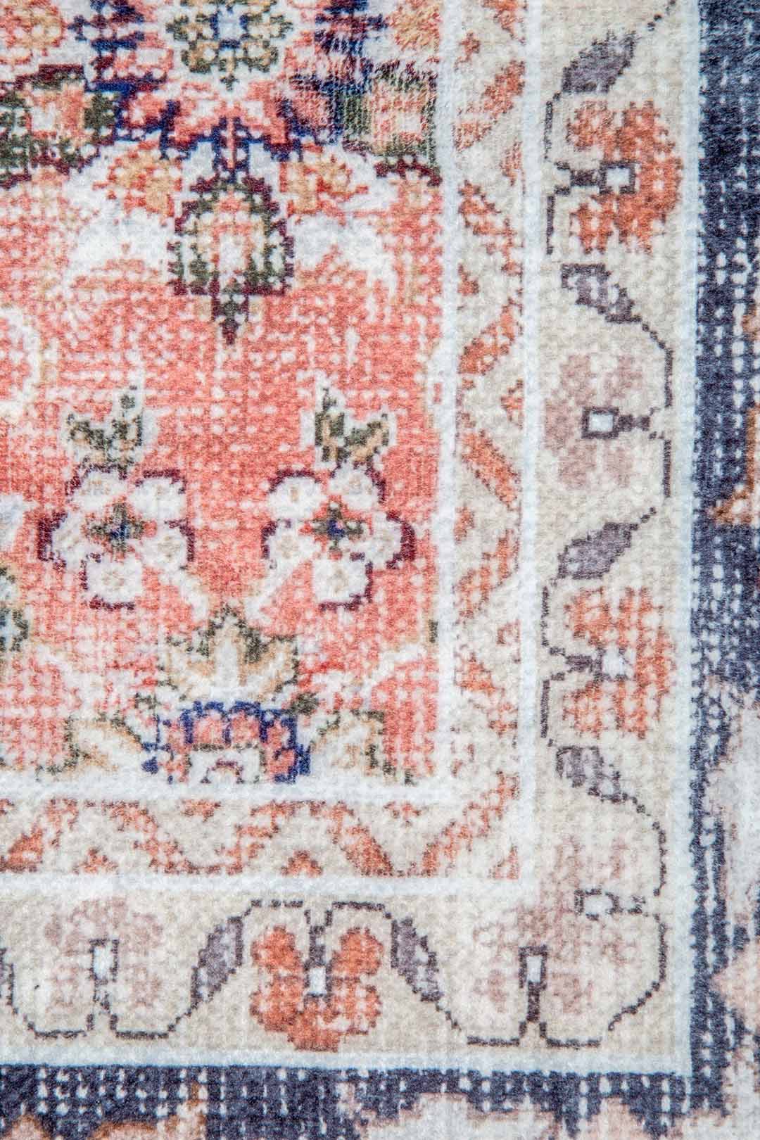 Orientteppich Klassisch Rot Blau – Persischer Vintage-Stil für Wohnzimmer