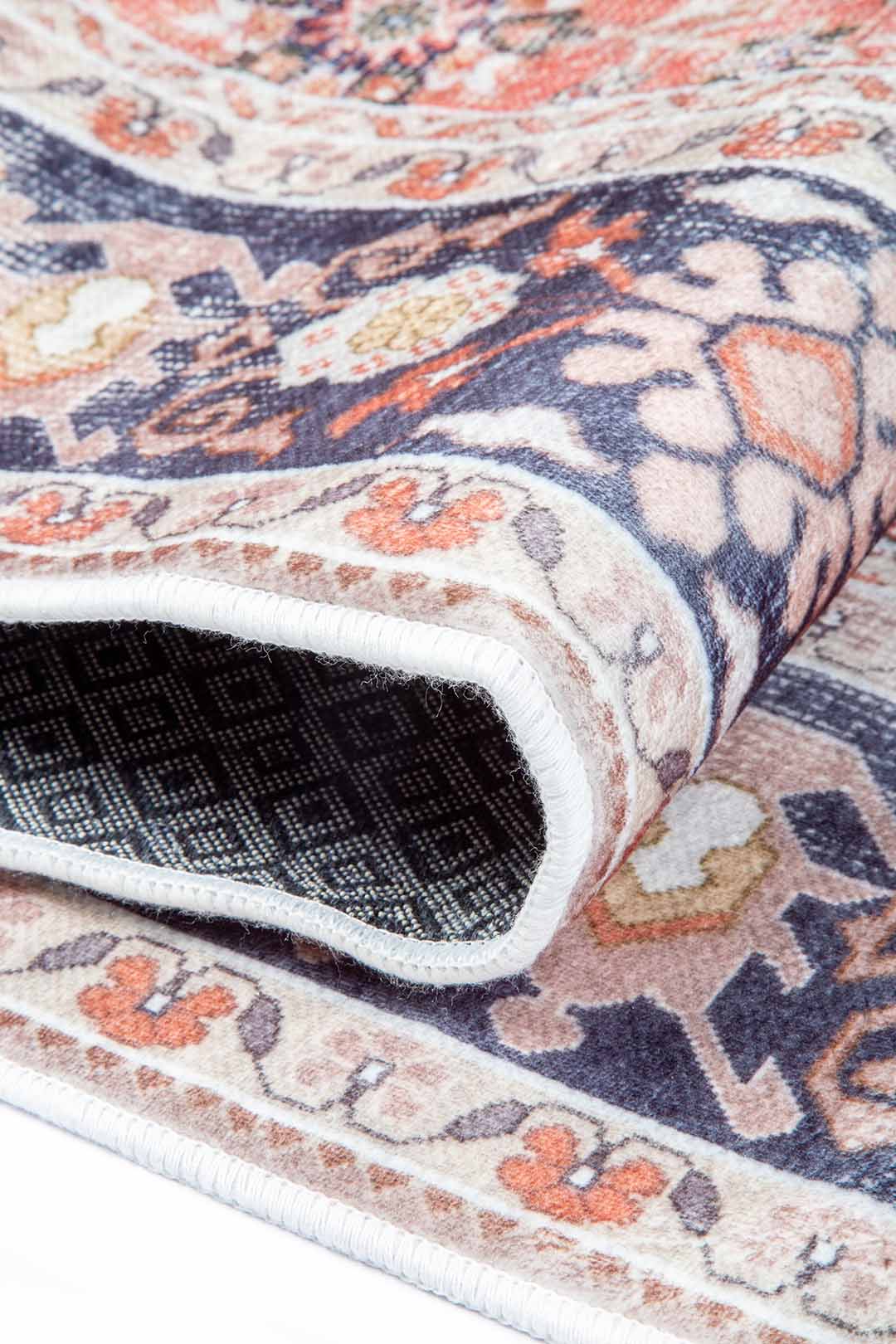 Orientteppich Klassisch Rot Blau – Persischer Vintage-Stil für Wohnzimmer