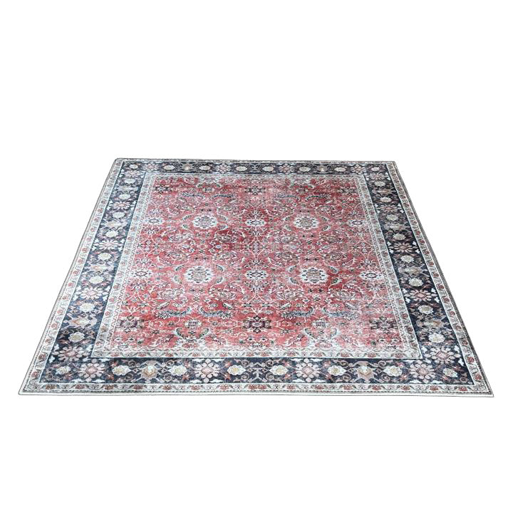 Orientteppich Klassisch Rot Blau – Persischer Vintage-Stil für Wohnzimmer
