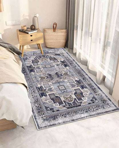 Antika Vintage bunter weicher und glänzender Teppich 