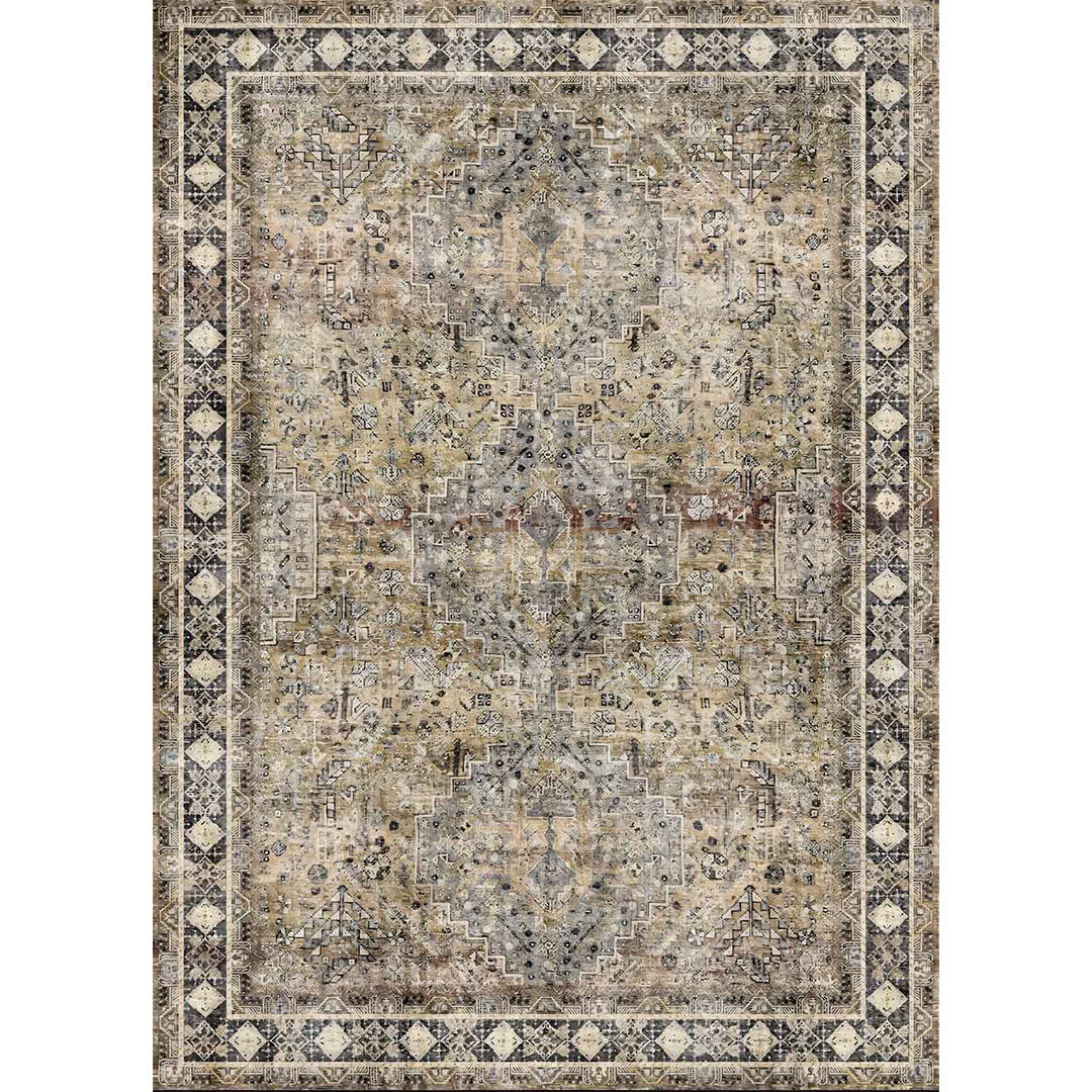 Weicher und glänzender Teppich Karmel Vintage Gold 