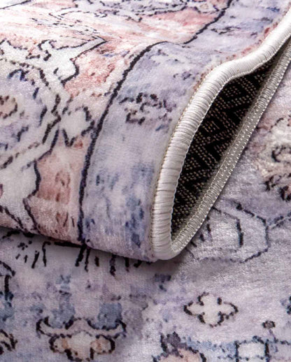 Hend vintage sötétvörös puha és fényes szőnyeg 