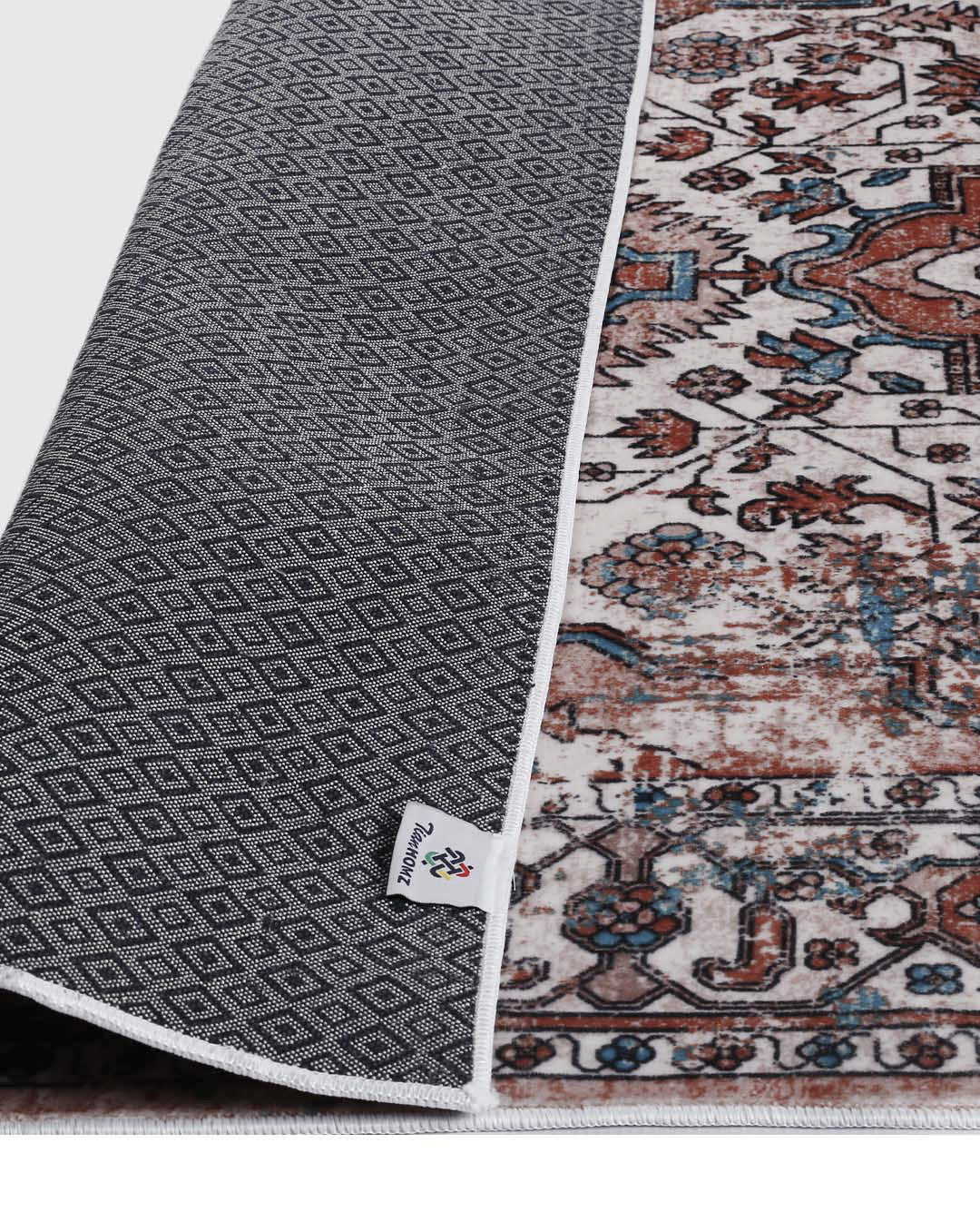 Weicher und glänzender Perserteppich Soha im Vintage-Stil 