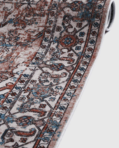 Weicher und glänzender Perserteppich Soha im Vintage-Stil 