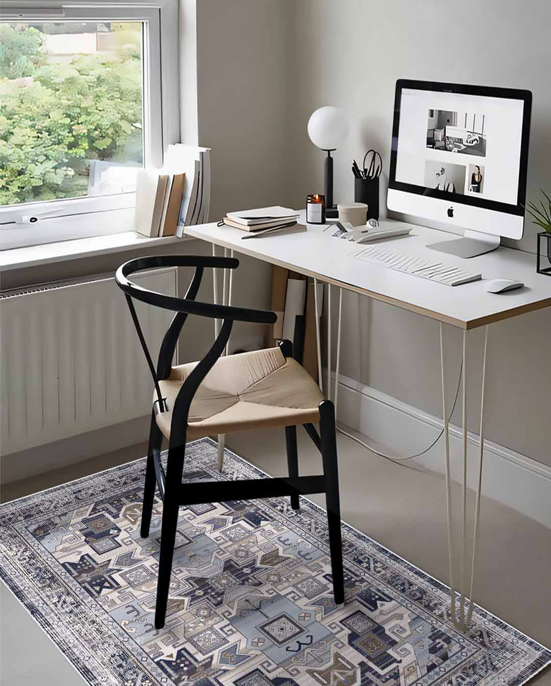 Antika Vintage bunter weicher und glänzender Teppich 