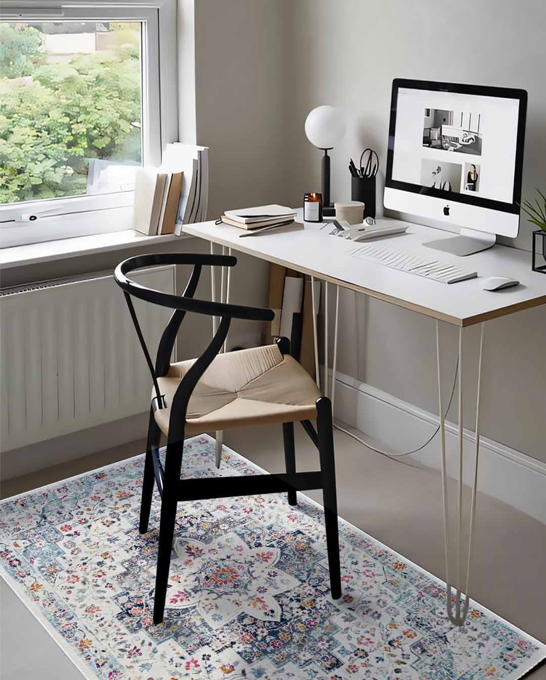 Ema Vintage bunter weicher und glänzender Teppich 