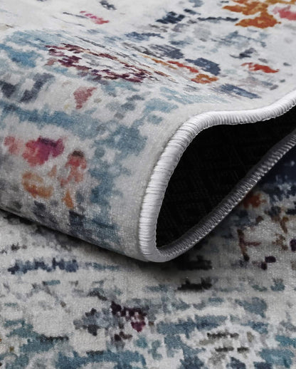 Ema Vintage bunter weicher und glänzender Teppich 