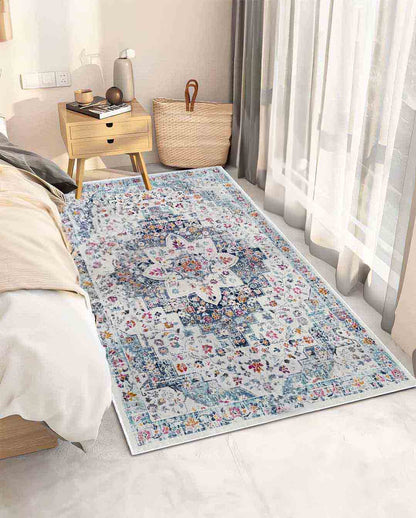 Ema Vintage bunter weicher und glänzender Teppich 