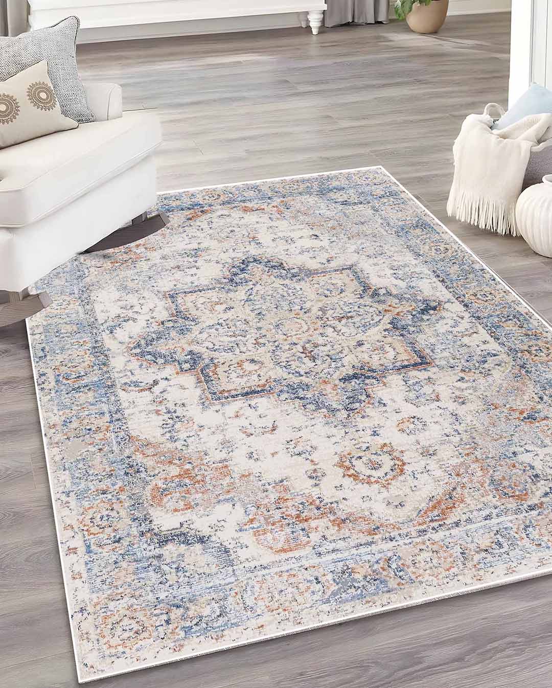 Weicher und glänzender Teppich Star Vintage Beige 