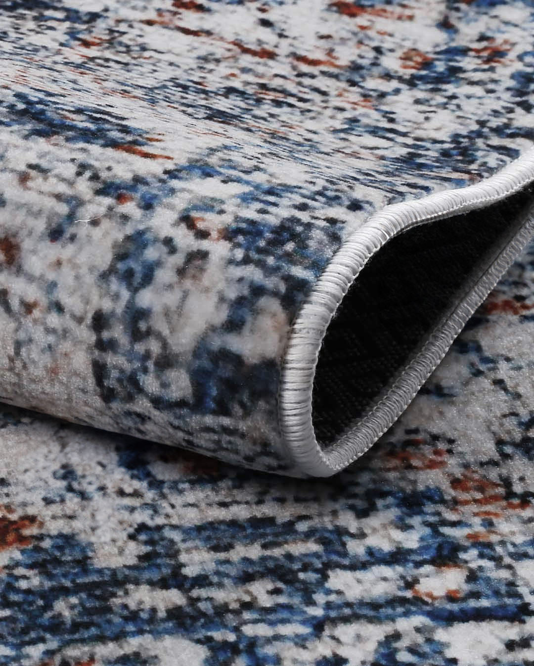 Laila vintage színes kék és fényes szőnyeg 