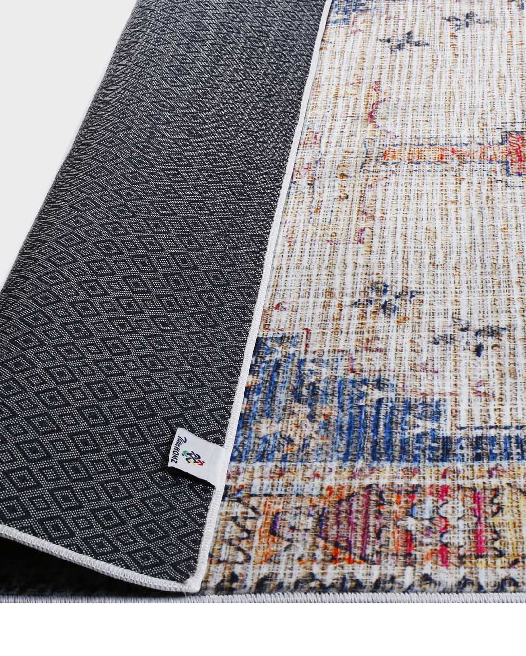 Lucy Vintage bunter weicher und glänzender Teppich 