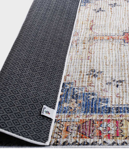 Lucy Vintage bunter weicher und glänzender Teppich 