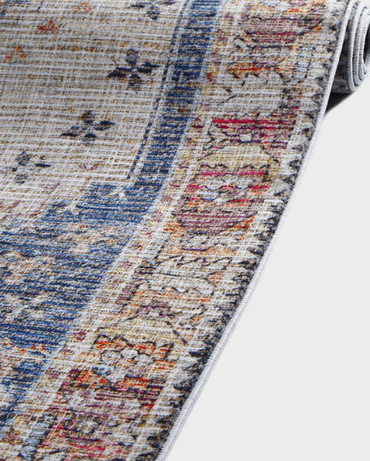 Lucy Vintage bunter weicher und glänzender Teppich 