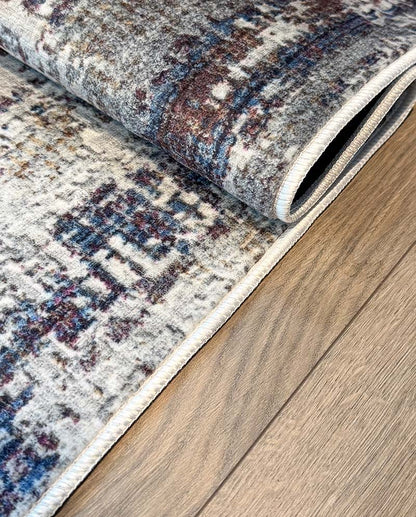 Yara schlichter, moderner, weicher und glänzender Teppich in Beige 