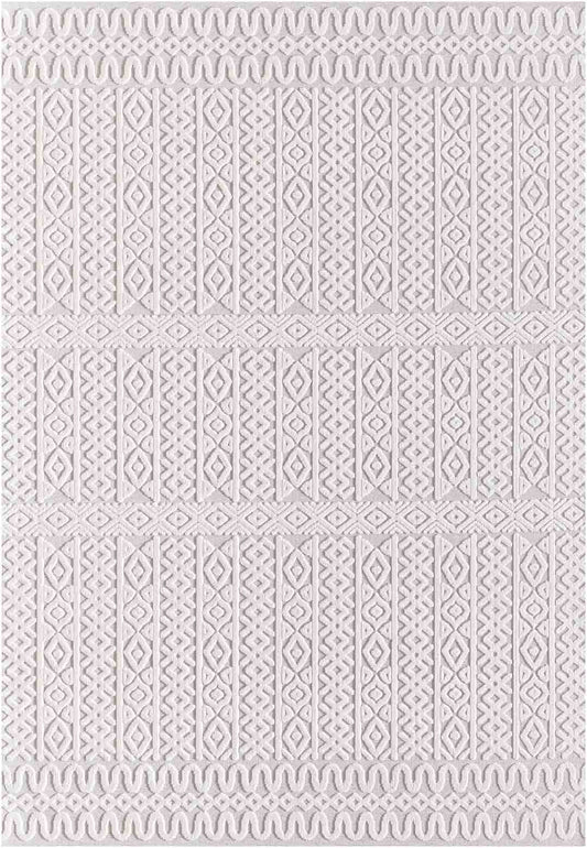 Yara schlichter, moderner, weicher und glänzender Teppich in Beige 