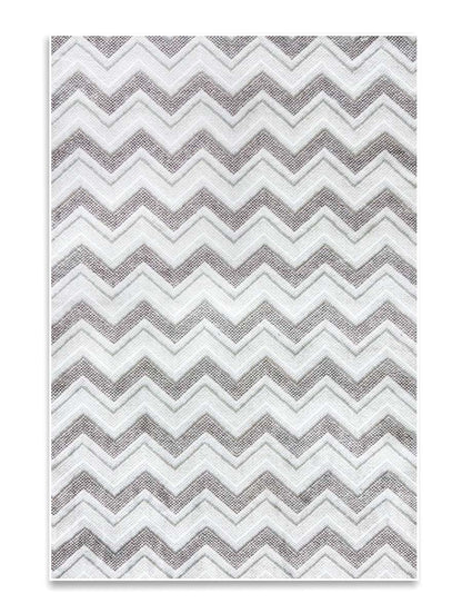 Yara schlichter, moderner, weicher und glänzender Teppich in Beige 