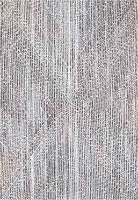 Yara schlichter, moderner, weicher und glänzender Teppich in Beige 