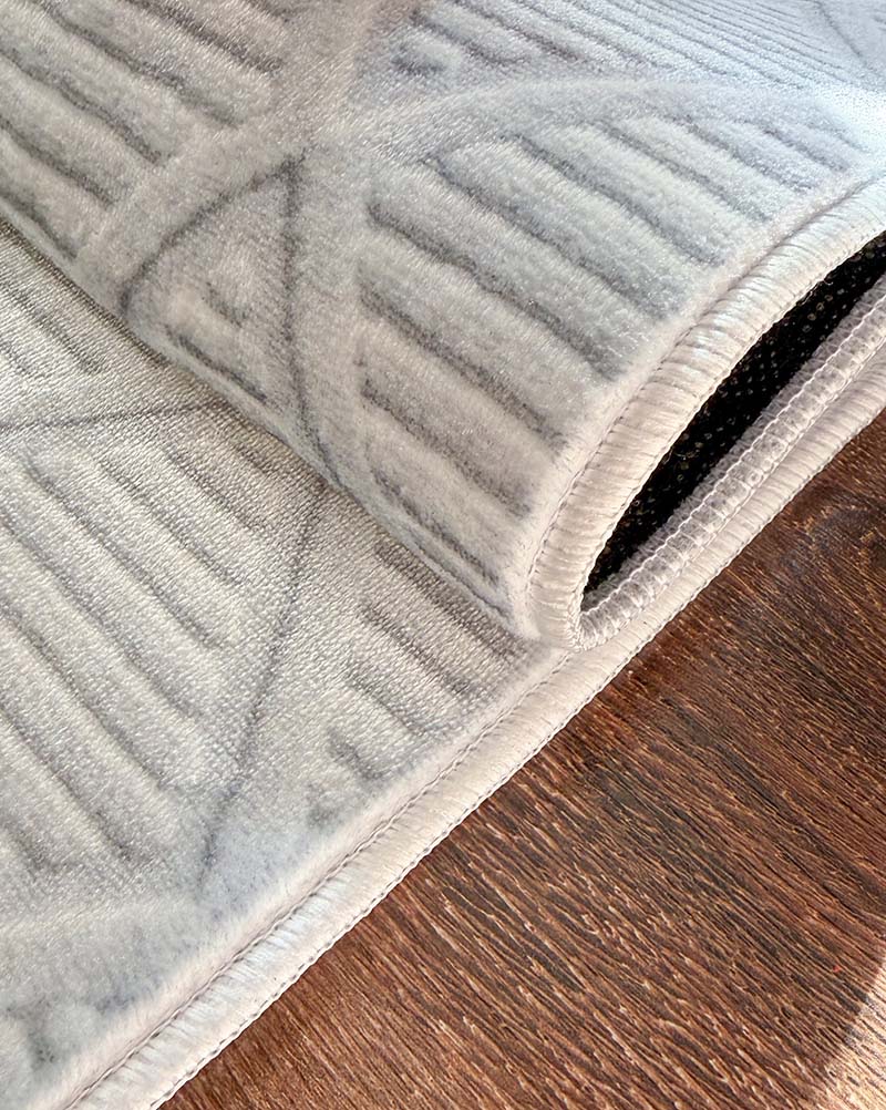 Yara schlichter, moderner, weicher und glänzender Teppich in Beige 