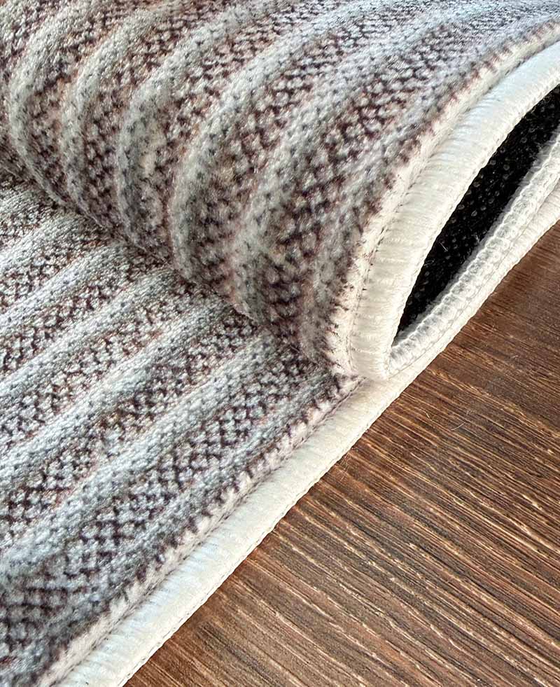 Yara schlichter, moderner, weicher und glänzender Teppich in Beige 