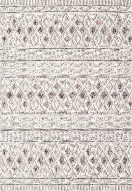 Yara schlichter, moderner, weicher und glänzender Teppich in Beige 