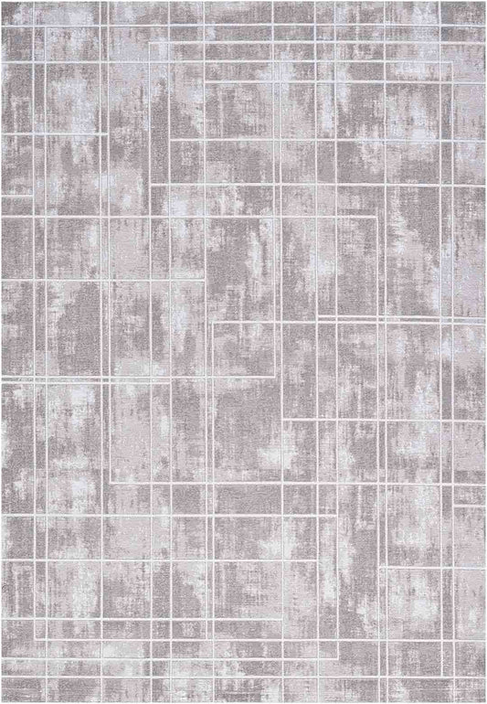 Yara schlichter, moderner, weicher und glänzender Teppich in Beige 