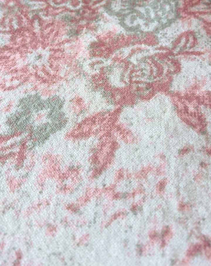 Rosa Teppich mit Ornamenten und Kreisen – Verspieltes Design für Wohnzimmer & Kinderzimmer