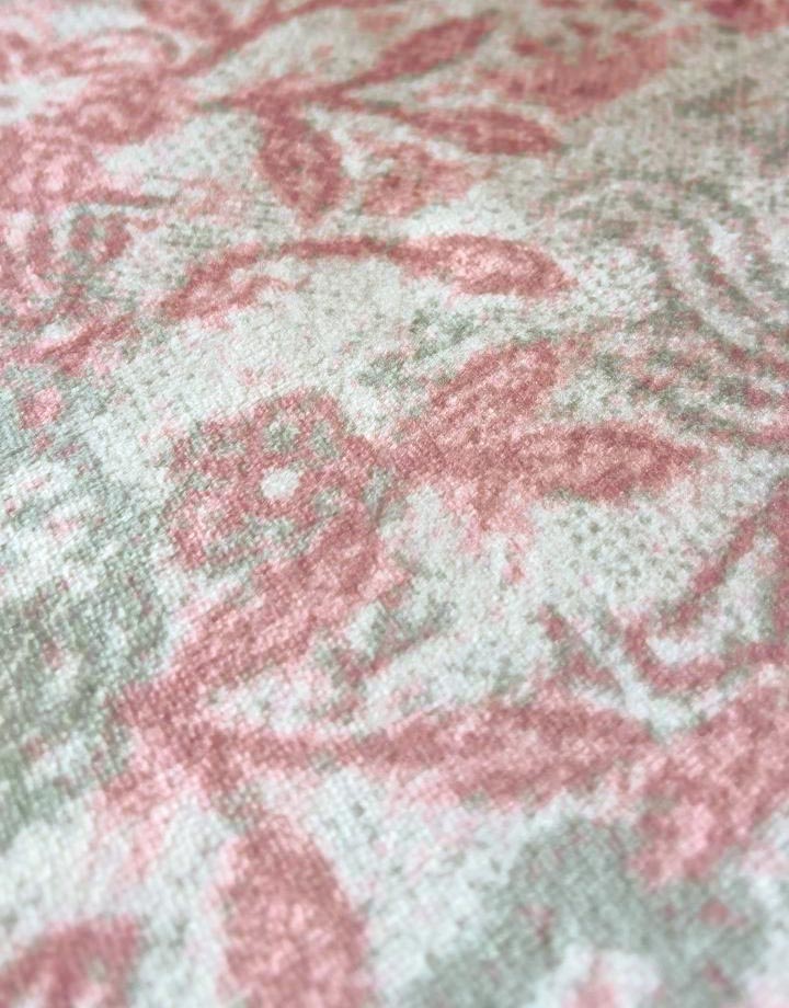 Rosa Teppich mit Ornamenten und Kreisen – Verspieltes Design für Wohnzimmer & Kinderzimmer