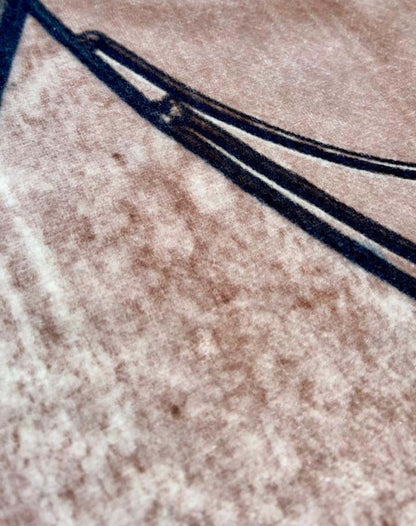 Metallic Leaf Harmony – Modern Decorative Rug