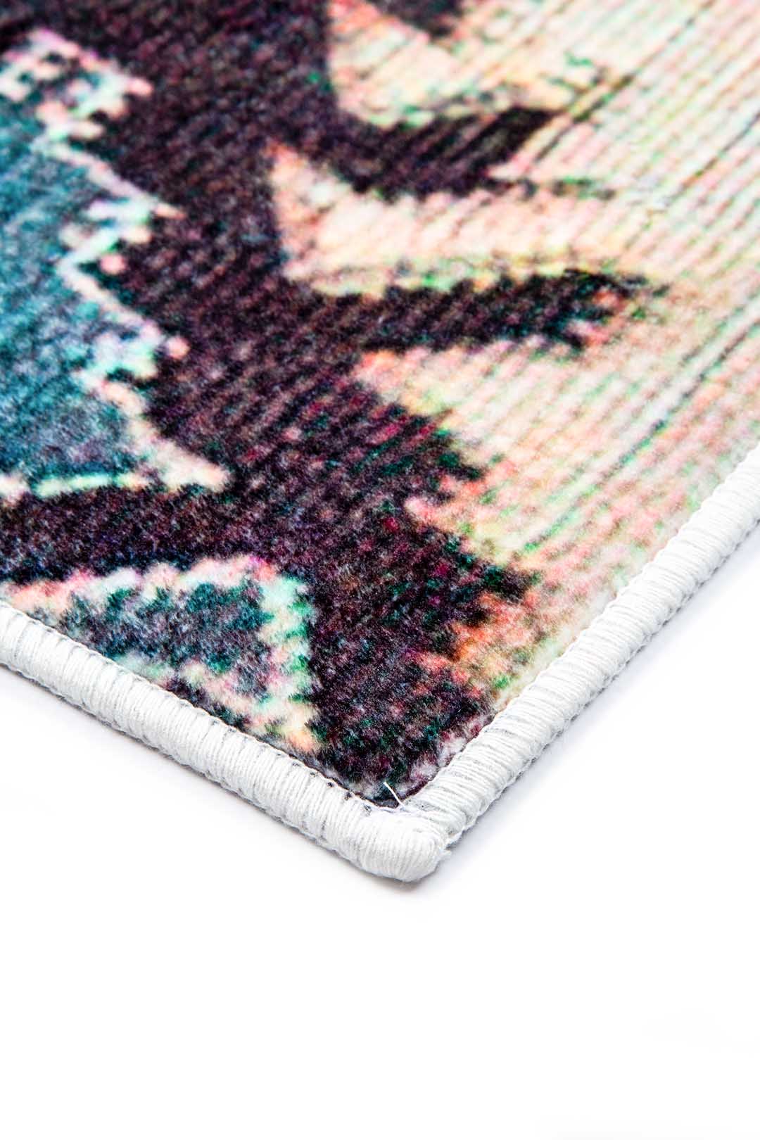 Kilim Teppich Bunt – Ethno Teppich im Boho-Stil mit traditionellen Mustern