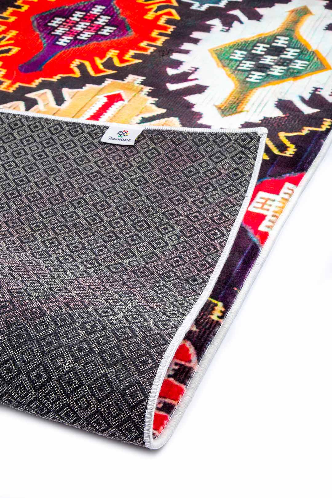 Kilim Teppich Bunt – Ethno Teppich im Boho-Stil mit traditionellen Mustern