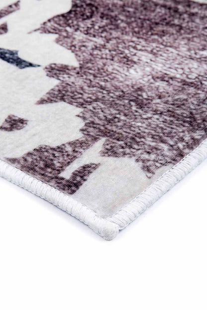 Moderner Teppich Wellenmuster Beige Blau – Abstraktes Design für Wohnzimmer
