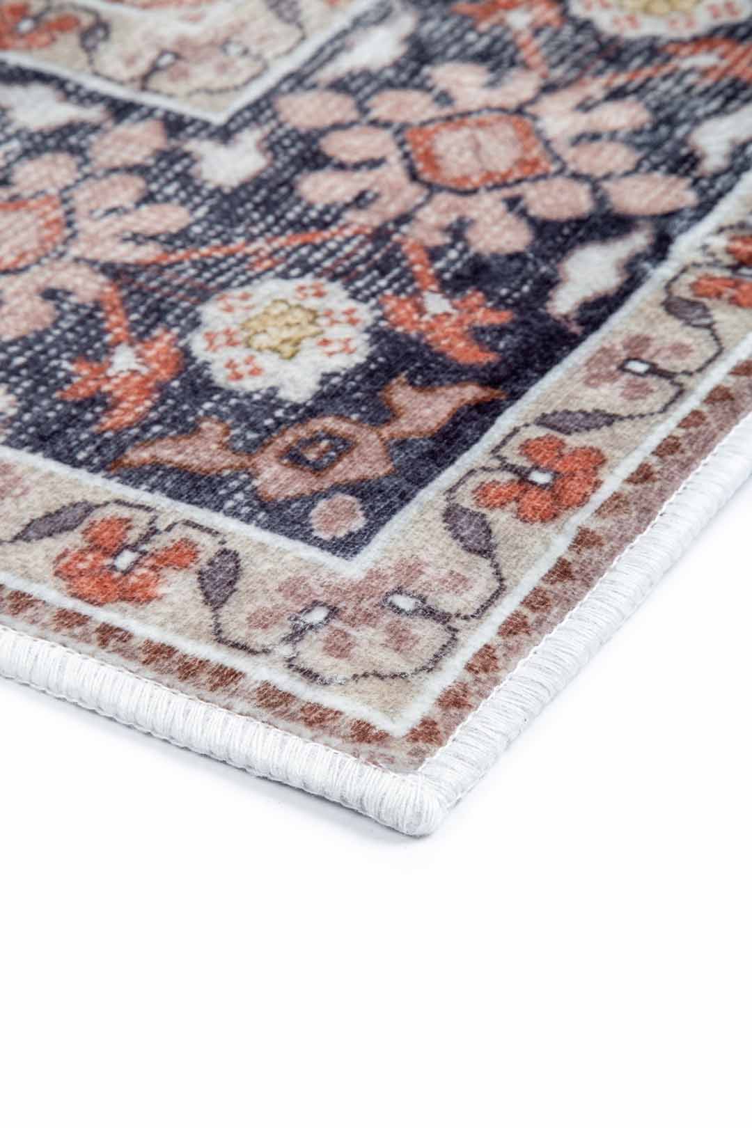 Orientteppich Klassisch Rot Blau – Persischer Vintage-Stil für Wohnzimmer