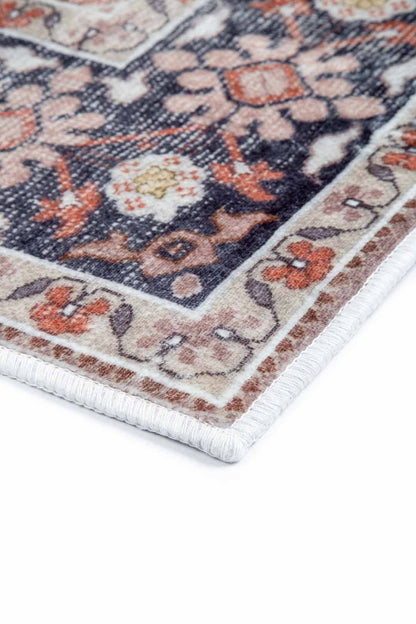 Orientteppich Klassisch Rot Blau – Persischer Vintage-Stil für Wohnzimmer