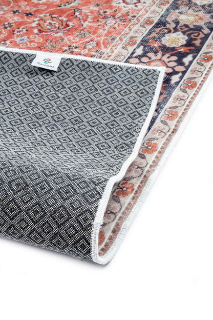 Orientteppich Klassisch Rot Blau – Persischer Vintage-Stil für Wohnzimmer