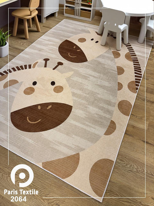 Yara schlichter, moderner, weicher und glänzender Teppich in Beige 